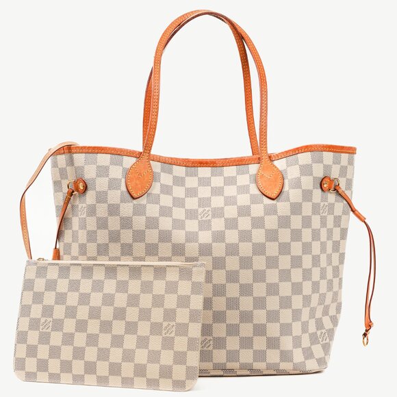 Louis Vuitton Neverfull MM Damier Azur Canvas Tote - Picture 1 of 15